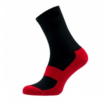Skarpety półfrotte CZARNO/CZERWONE